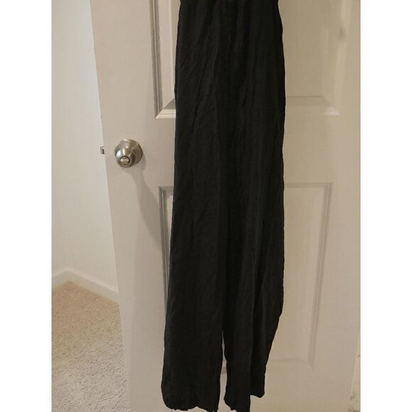 Elings Black V-Neck Sleeveless Split-Hem Jumpsuit S - Picture 5 of 12
